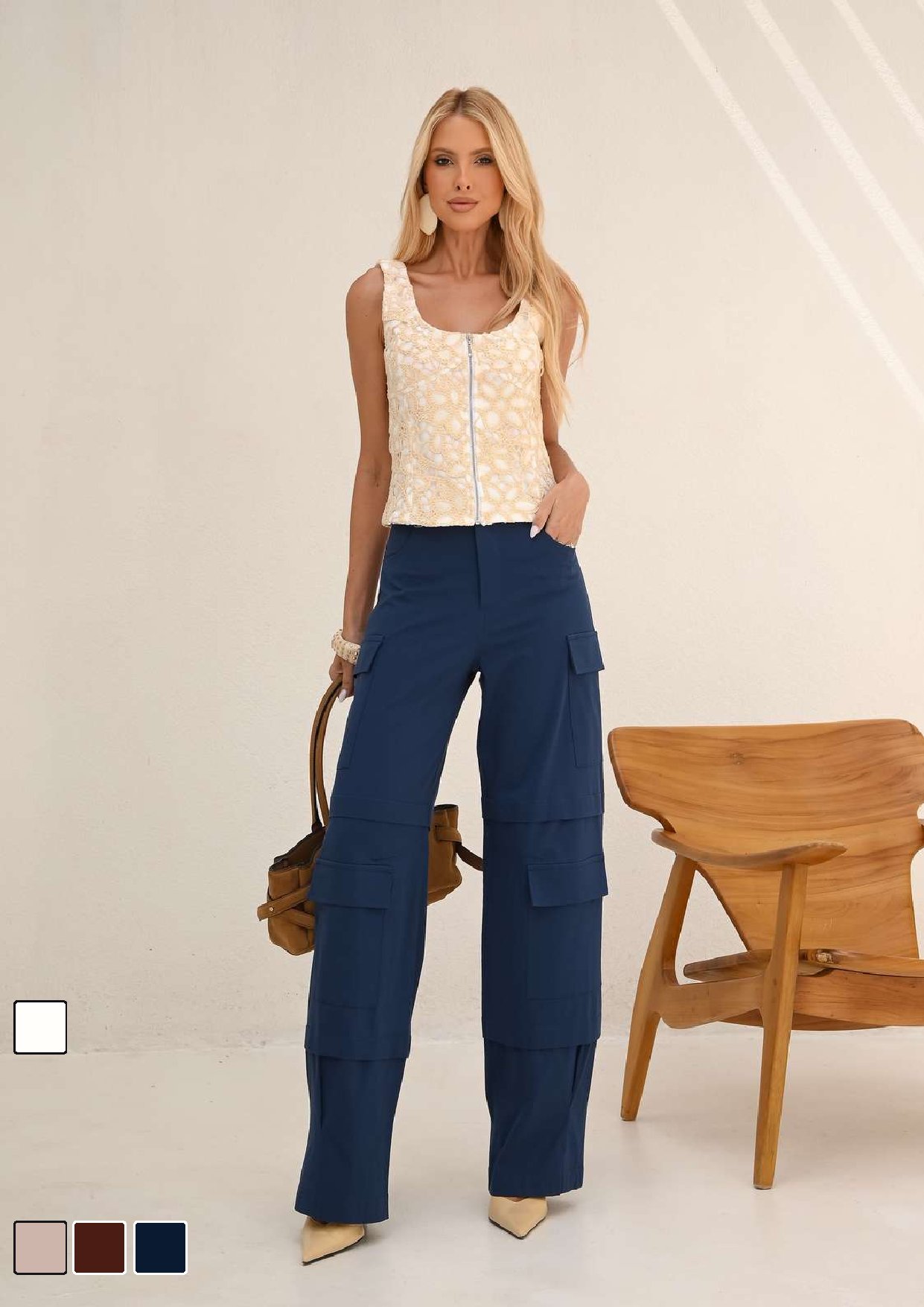 Calça Utilitária Alf. Poplin