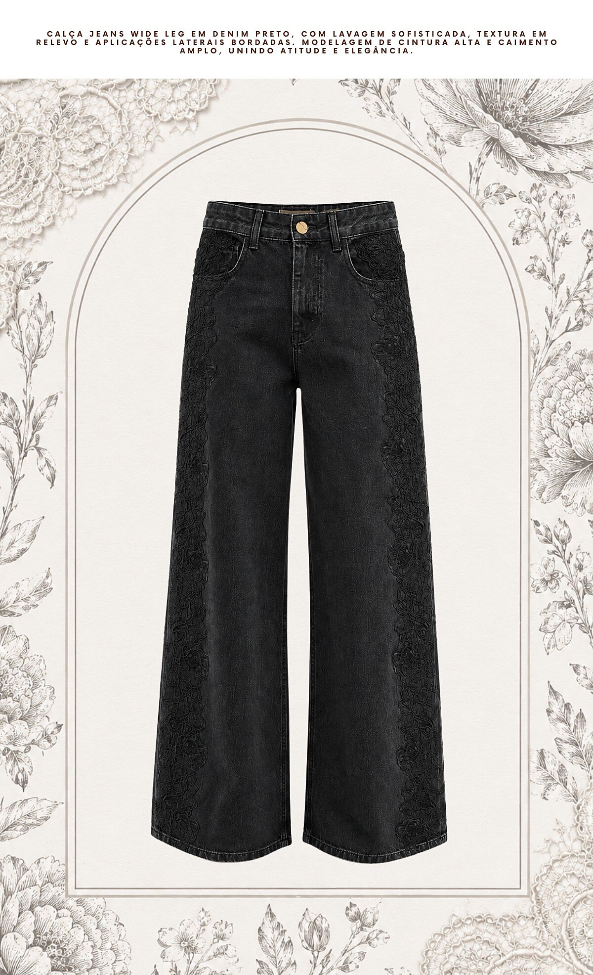 Calça Jeans Wide Leg