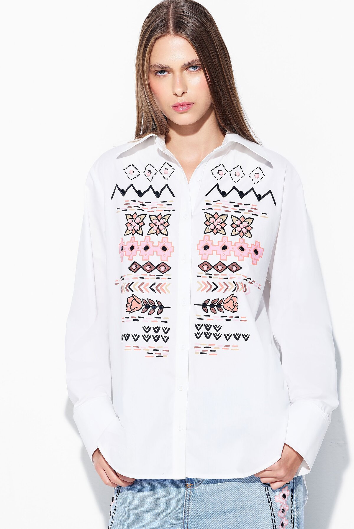 Camisa Amaya Bordada