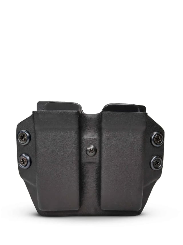 PORTA CARREGADOR OSTENSIVO DUPLO PRETO FOSCO