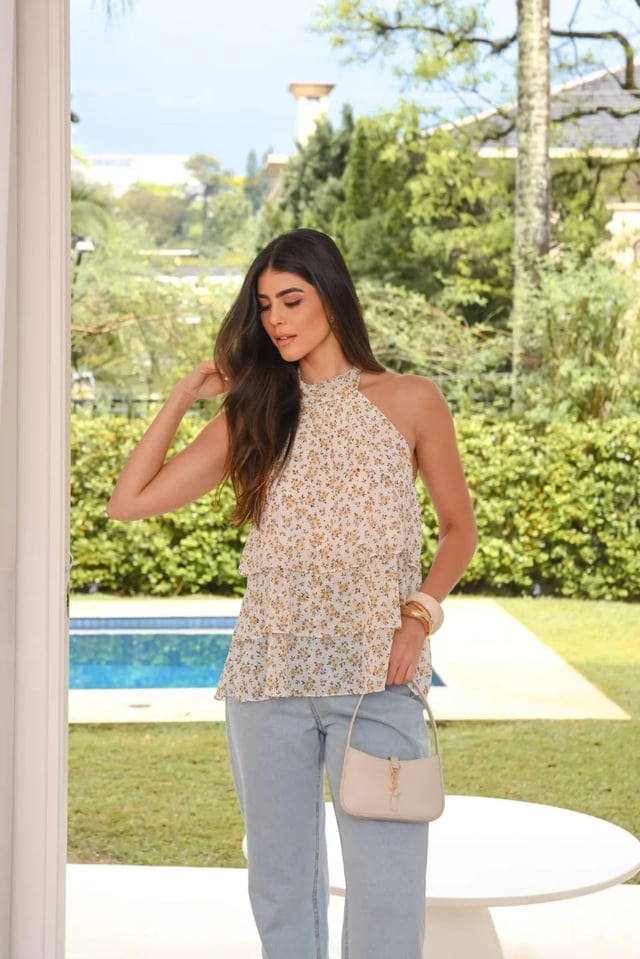Blusa Frente Única Estampa Liberty