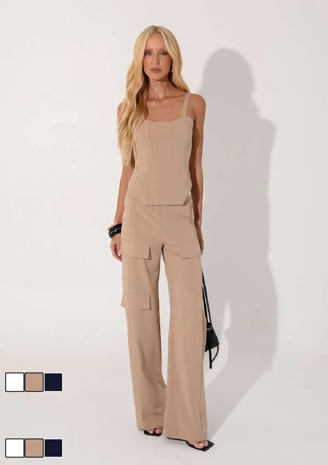 Corset Alfaiataria Poplin