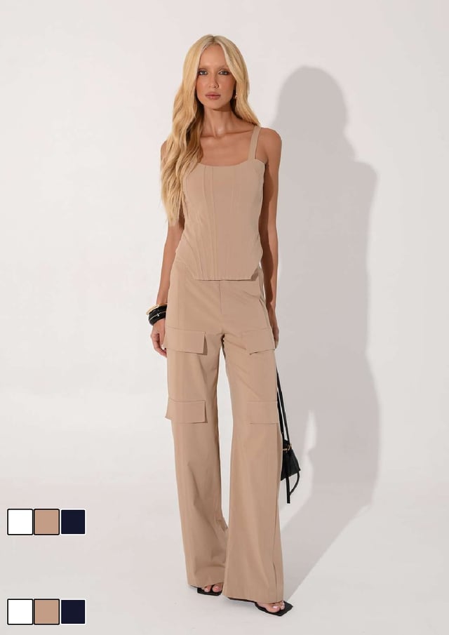 Corset Alfaiataria Poplin