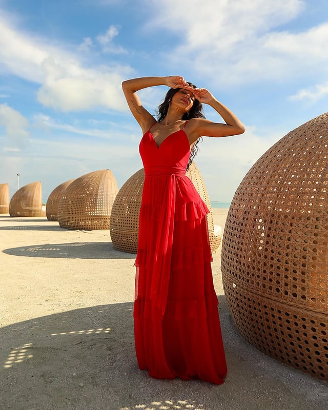 Vestido Babados