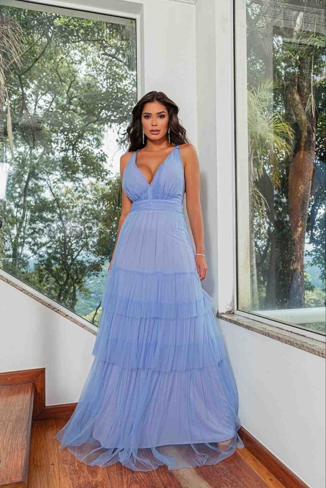 Vestido Babados