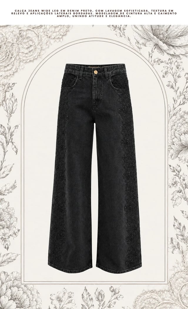 Calça Jeans Wide Leg