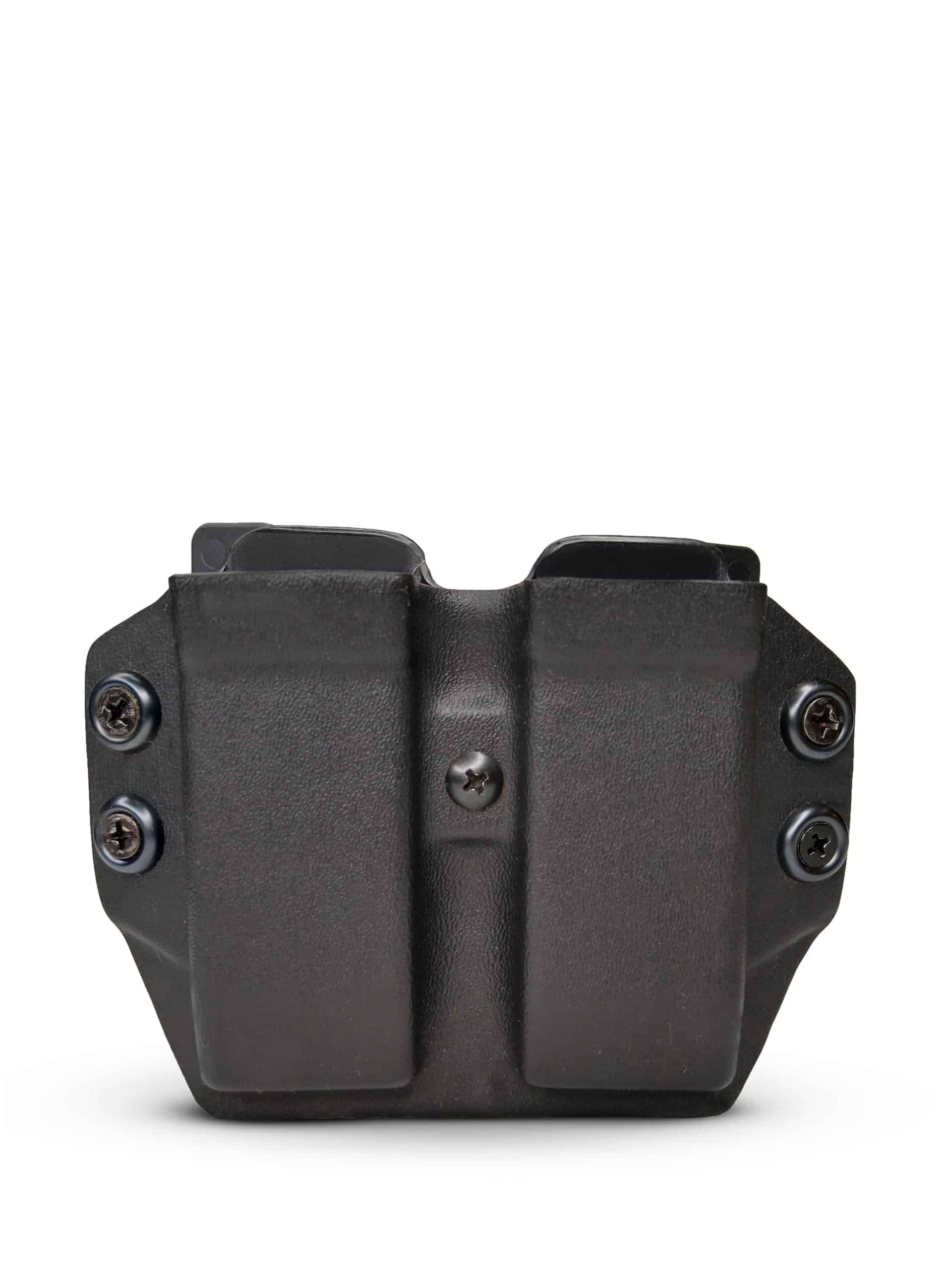 PORTA CARREGADOR OSTENSIVO DUPLO GLOCK G23 Ger. 4  (OSTENSIVO) PRETO FOSCO