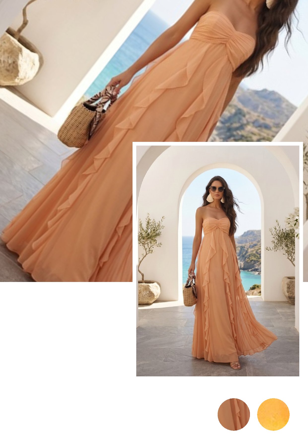 Vestido Longo Raquel Degradê