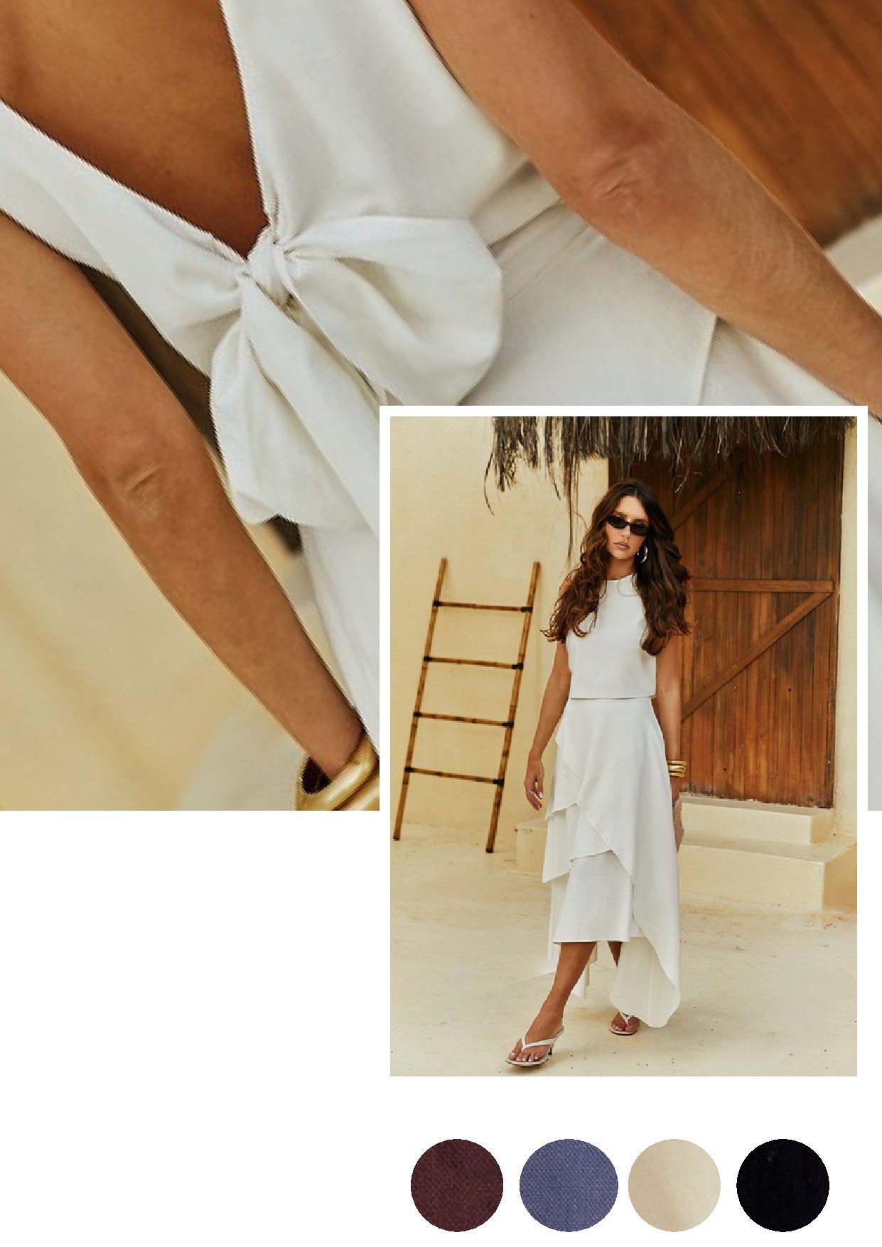 Conjunto Blusa e Saia Camadas Bardi