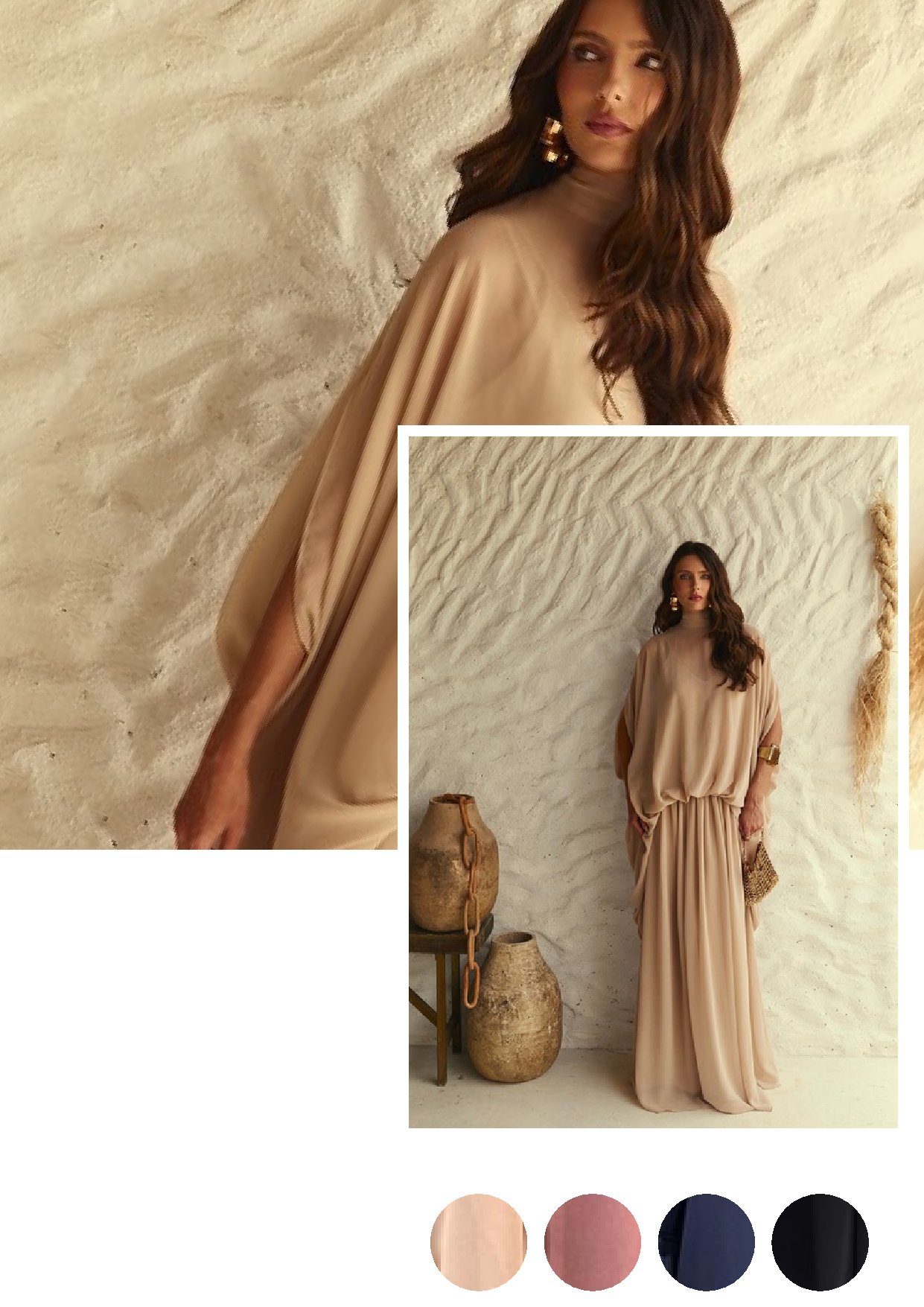 Vestido Longo Capa Raquel