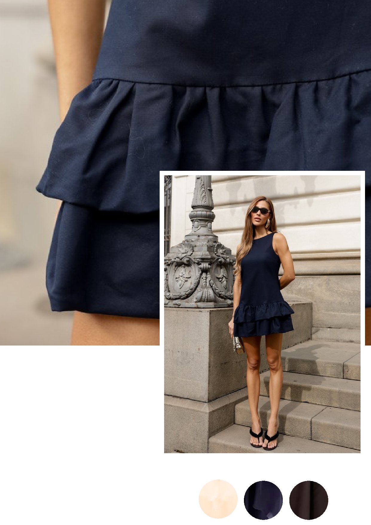 Vestido Curto Sarja Cotton Hi Density