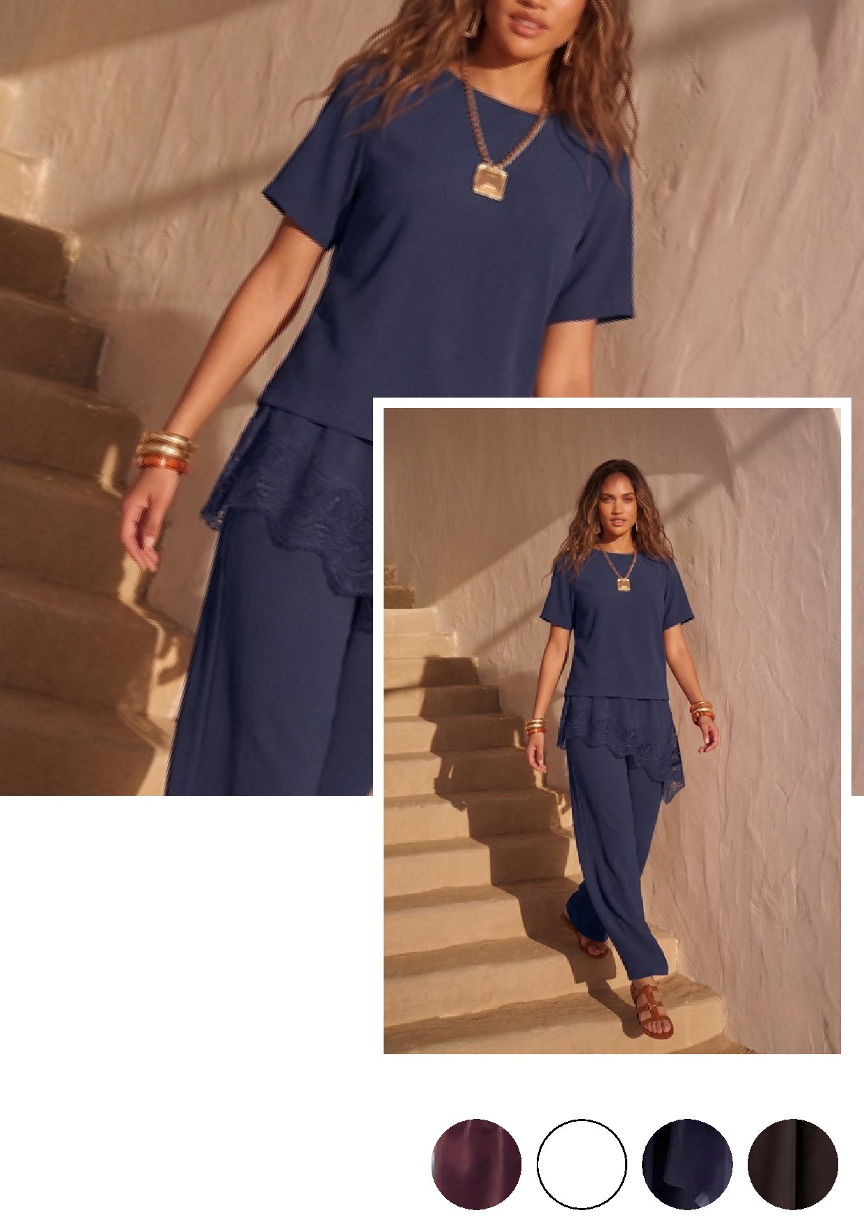 Conjunto Blusa Assimétrica e Calça Elise