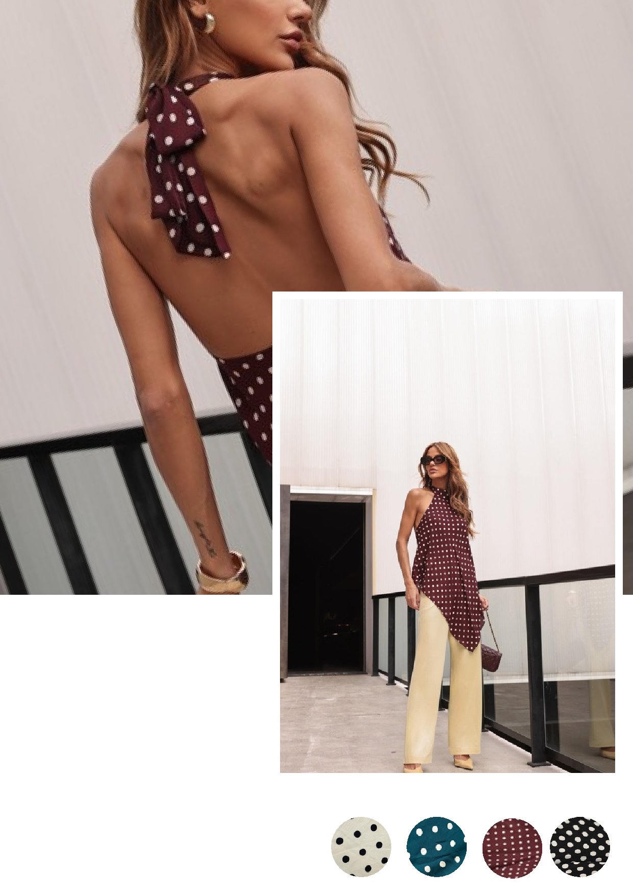 Blusa Frente Única Assimétrica Dot