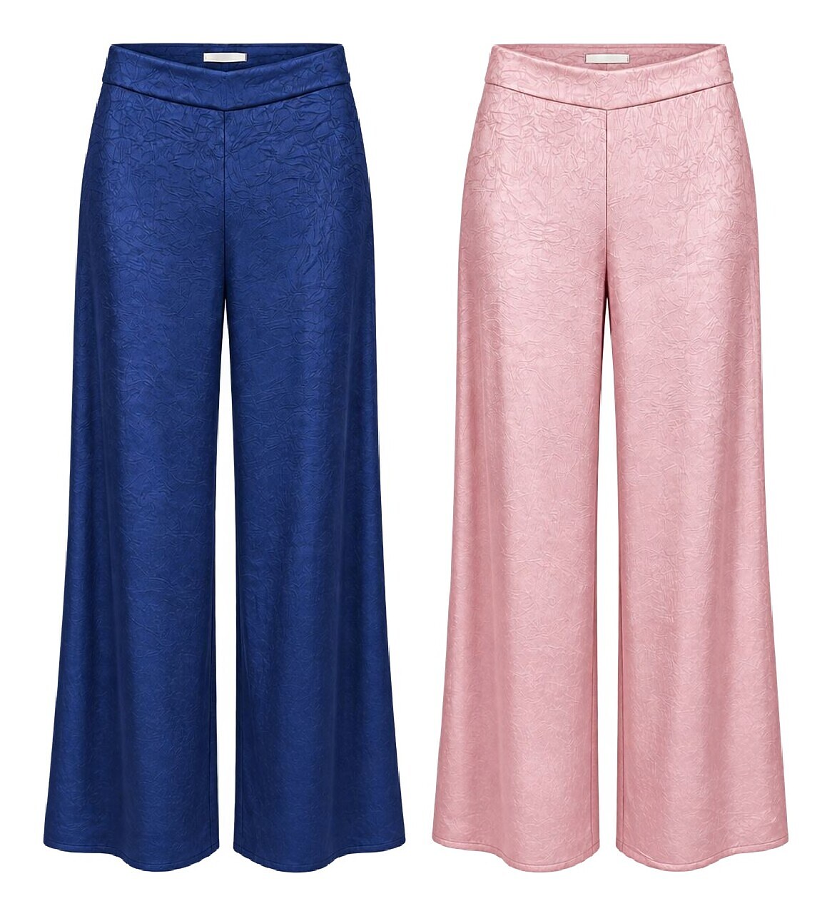 Calça pantalona acetinada
