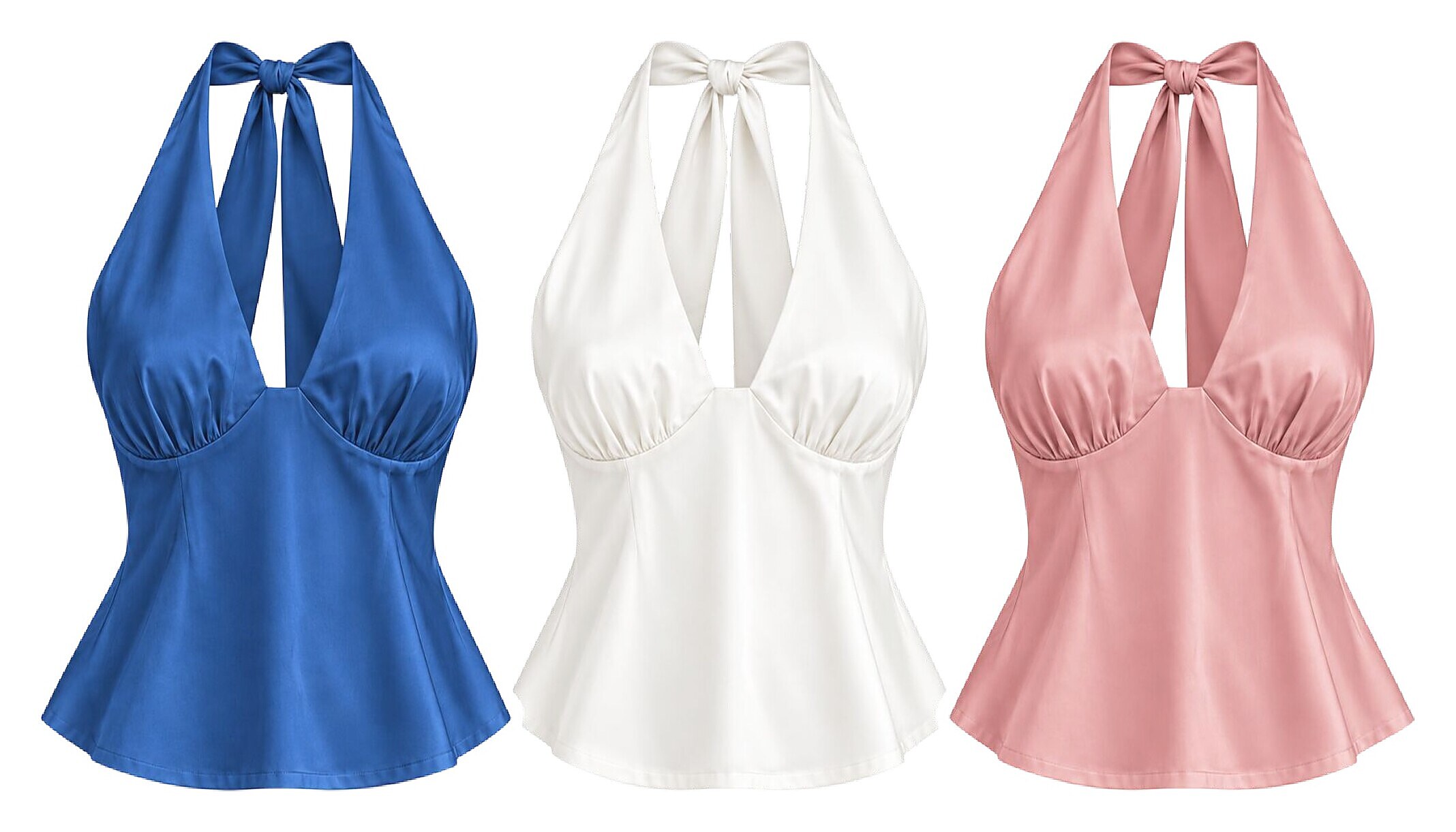 Blusa frente única acinturada