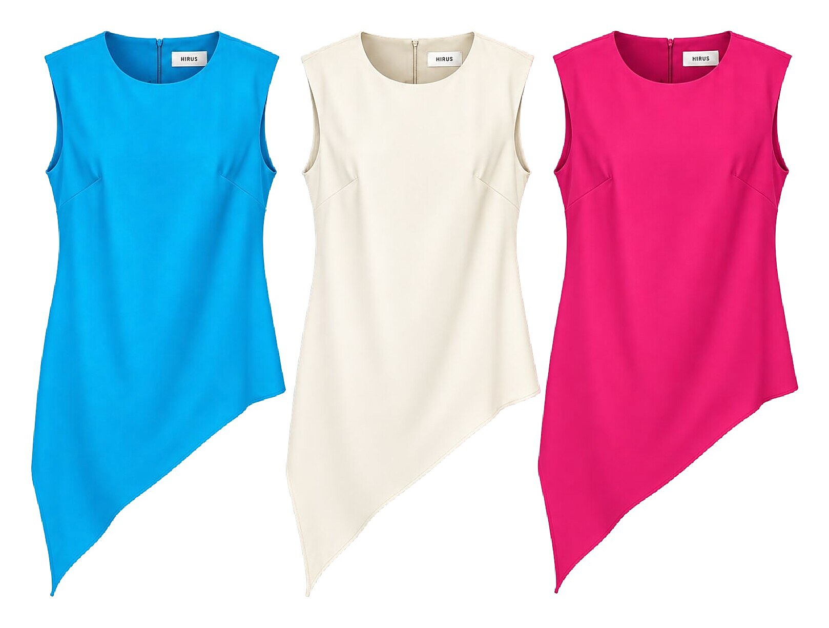 Blusa alongada e assimétrica