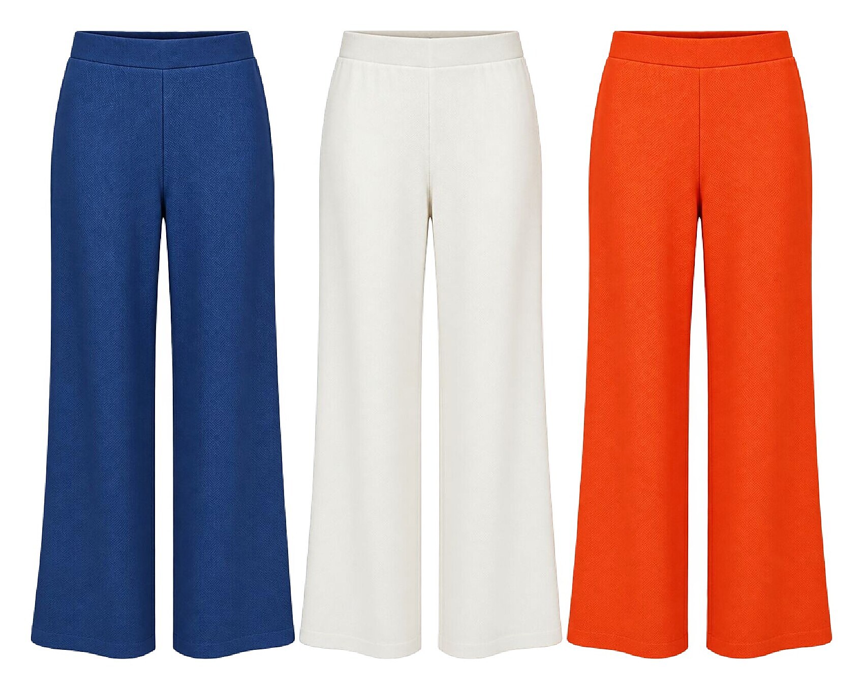 Calça pantalona em malha