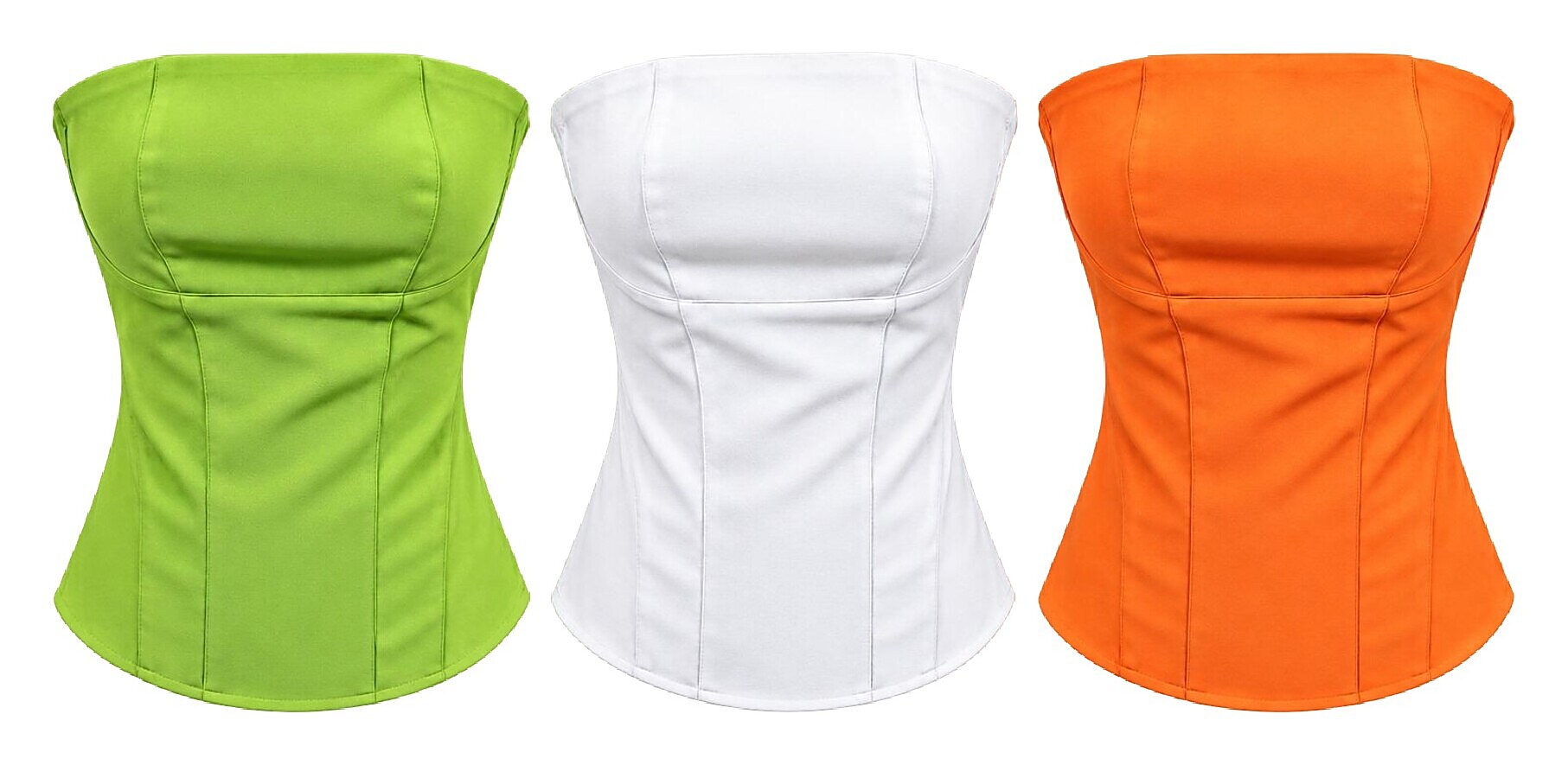 Top estilo corset em alfaiataria