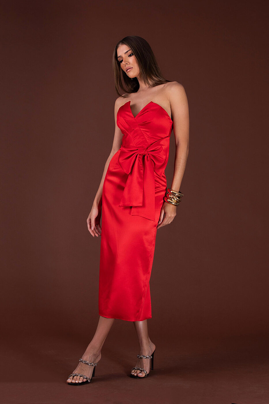 Vestido Midi Laço