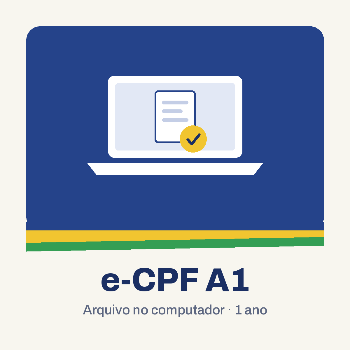 Certificado digital e-CPF A1, 1 ano na CDL Colatina