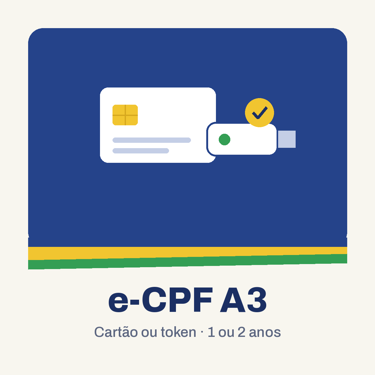 Certificado digital e-CPF A3, cartão ou token na CDL Colatina