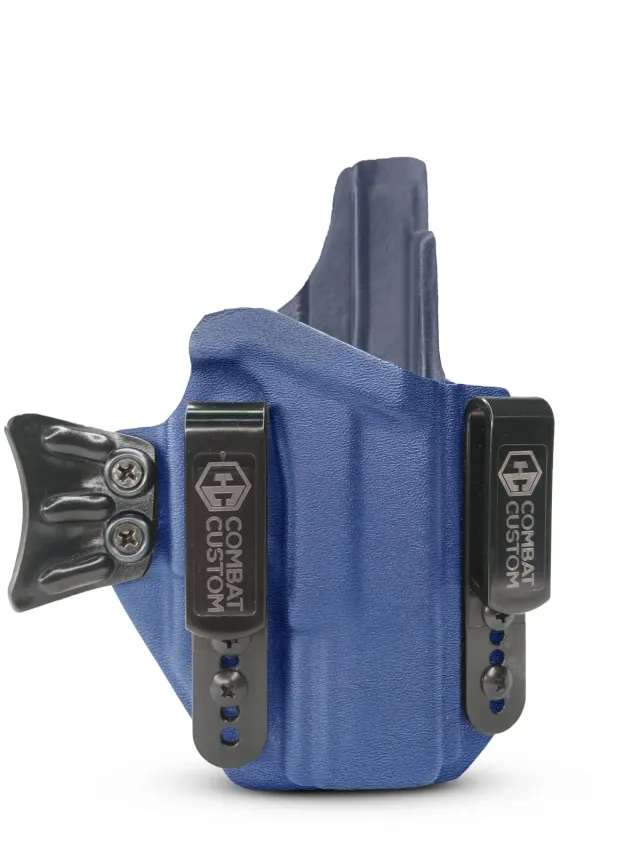 COLDRE VELADO DOUBLE BELT GLOCK G22 Ger. 4 BLUE POLICE