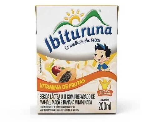 BEBIDA LAC IBITURUNA 200ML VIT FRUTAS TP