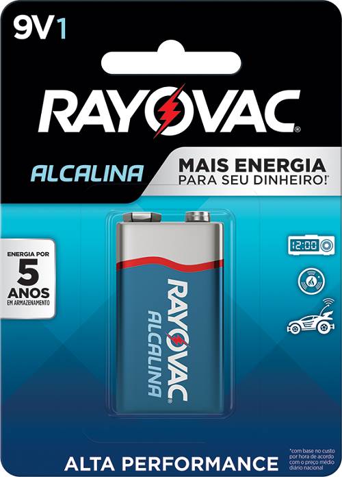 BATERIA RAYOVAC ALC SM 9V