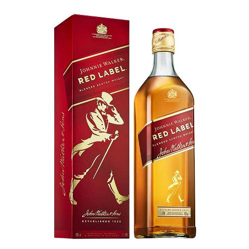 BEB WHISKY JOHNNIE WALKER RED LABEL 1L