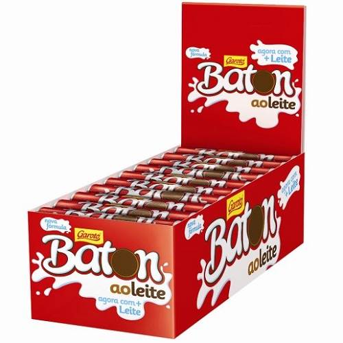 BOMB BATON GAROTO 16GX30UN CHOC AO LEITE
