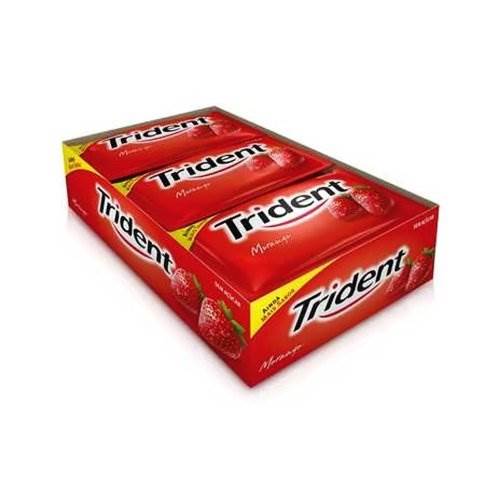 BOMB CHICLE TRIDENT 21UN MORANGO
