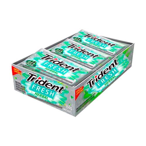 BOMB CHICLE TRIDENT 21UN FRESH HERBAL