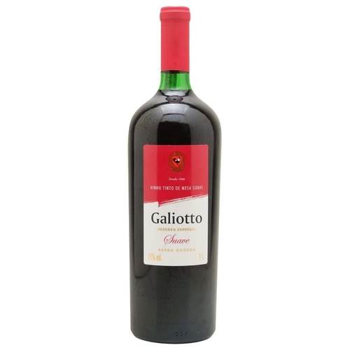 BEB VINHO GALIOTTO TINTO 1L SUAVE VD