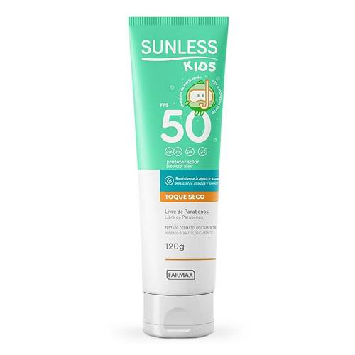 PROTETOR SOLAR SUNLESS KIDS 120G  FPS50 