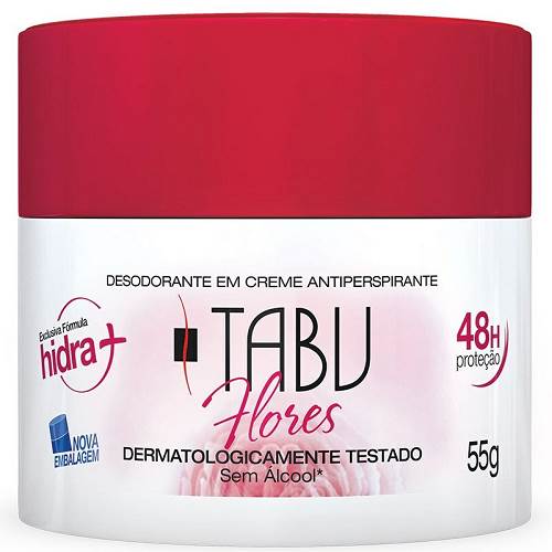 DESOD CREME TABU FLORES 55G