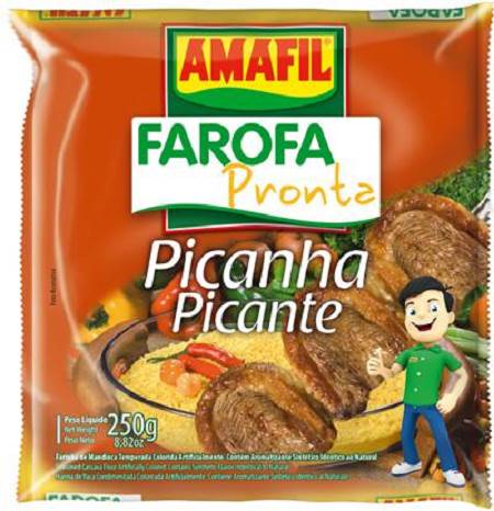 FAROFA MAND AMAFIL 250G PICANHA PICANTE 