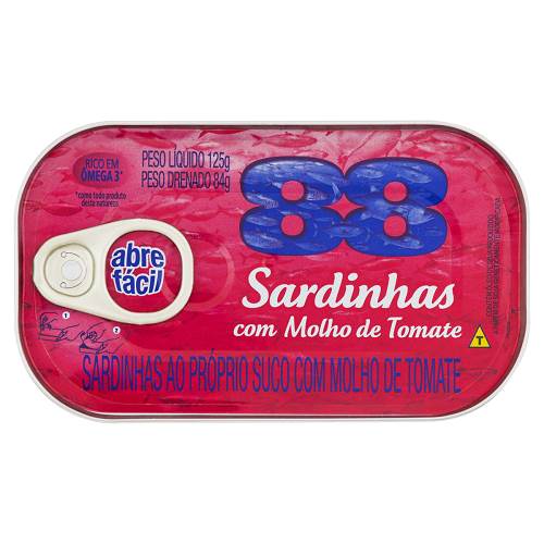 SARDINHA 88 125G TOMATE