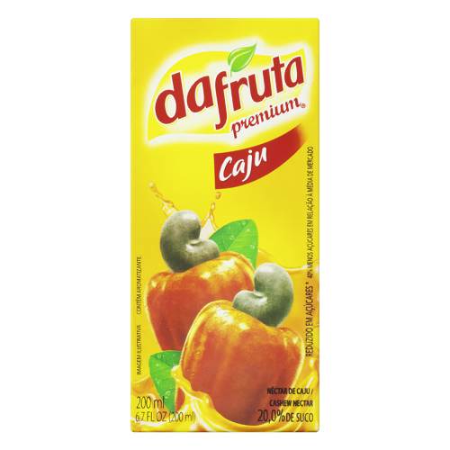 SUCO DAFRUTA PPB TP 200ML CAJU