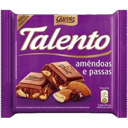 BOMB TAB TALENTO 25G AMENDOAS PASSA