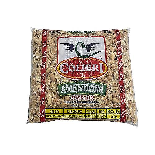 AMENDOIM COLIBRI 500G TORRADO