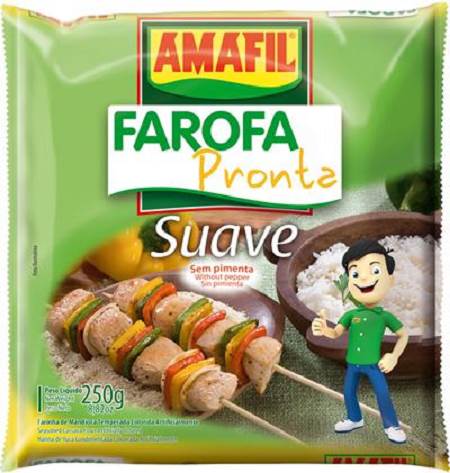 FAROFA MAND AMAFIL 250G SUAVE PRONTA 