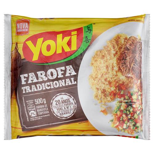 FAROFA MANDIOCA YOKI 500G TRAD