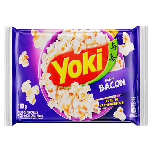PIPOCA MICROONDAS YOKI 100G BACON