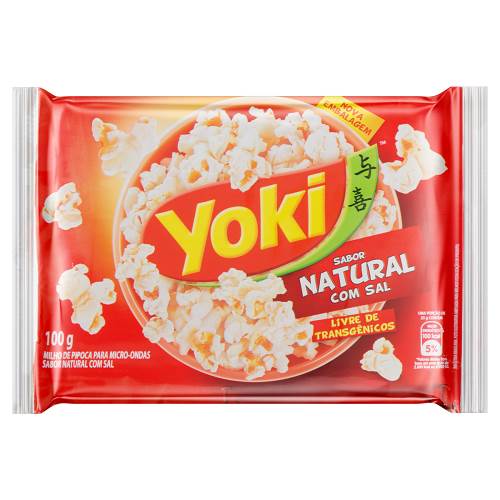 PIPOCA MICROONDAS YOKI 100G COM SAL