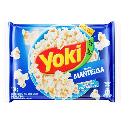 PIPOCA MICROONDAS YOKI 100G MANTEIGA