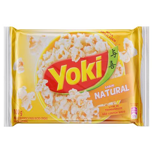 PIPOCA MICROONDAS YOKI 100G NATURAL