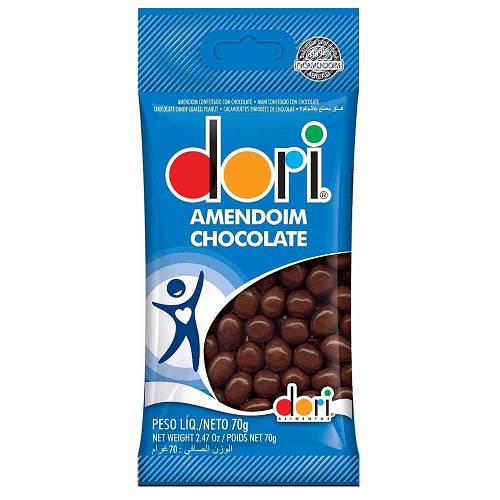 BOMB AMENDOIM DORI CHOC CONF SM 70G