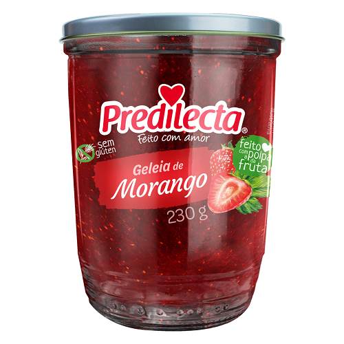 GELEIA PREDILECTA 230G MORANGO POTE