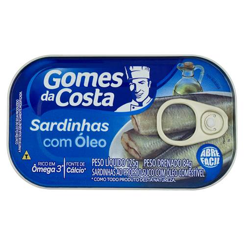 SARDINHA GOMES COSTA 125G OLEO