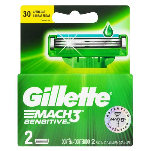 CARGA MACH3 GILLETTE SENSITIVE 2UN